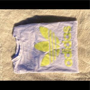 White adidas T- shirt, hardly worn, women size M.